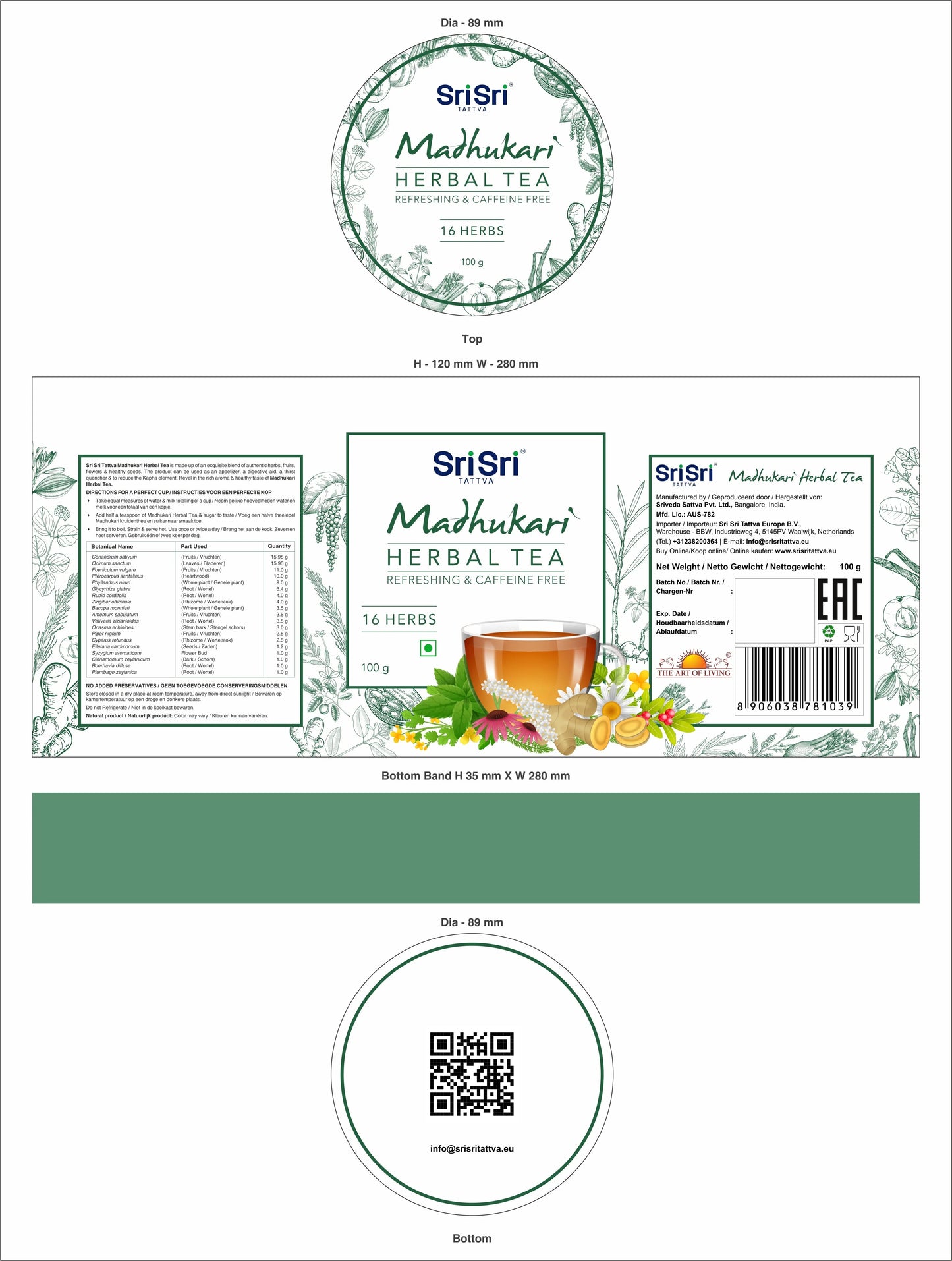 Madhukari biljni čaj | Loose Tea | 100 g