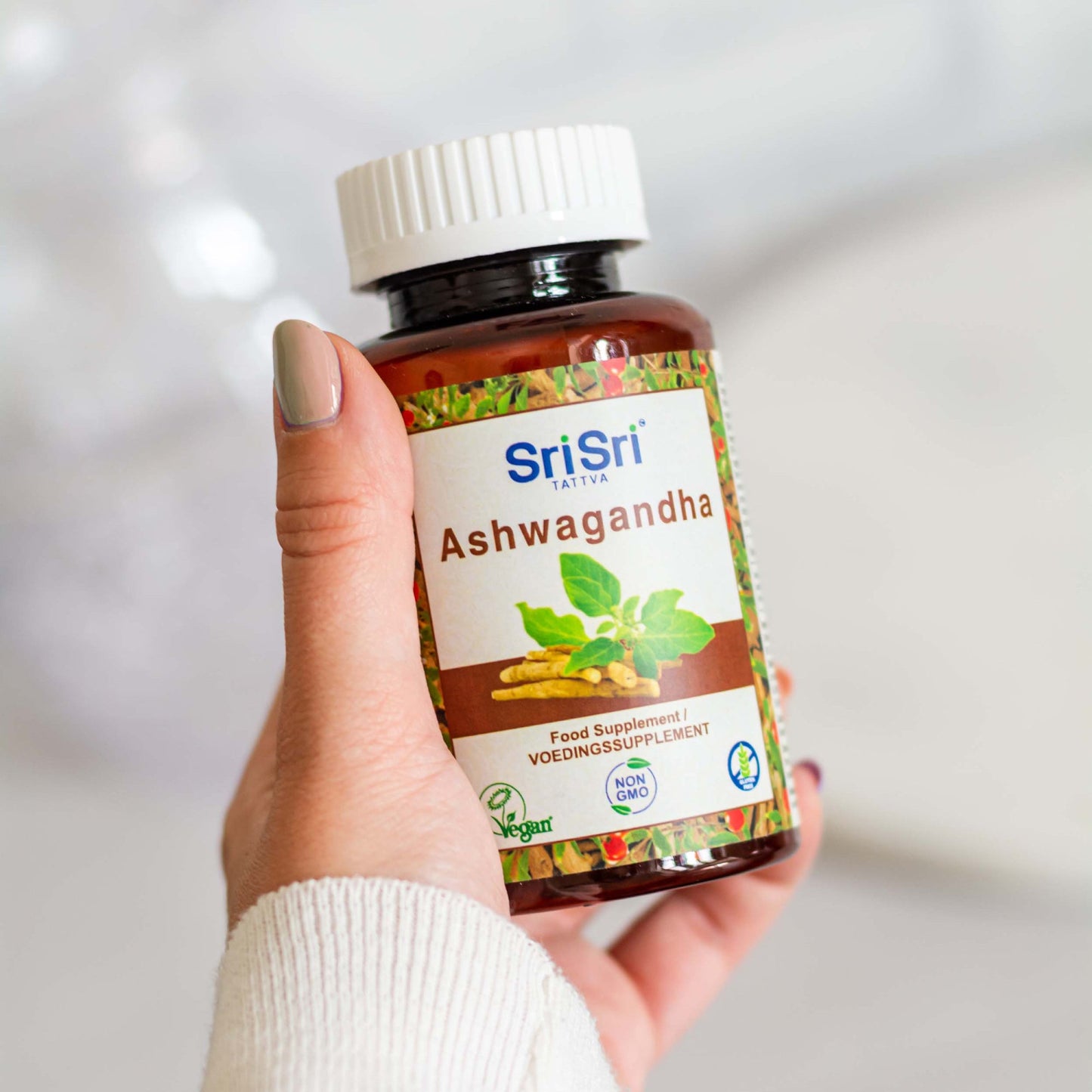 Ashwagandha Tablets | Indian Ginseng | With Pure Ashwagandha Powder | Premium | Vegan | 60 Tablets