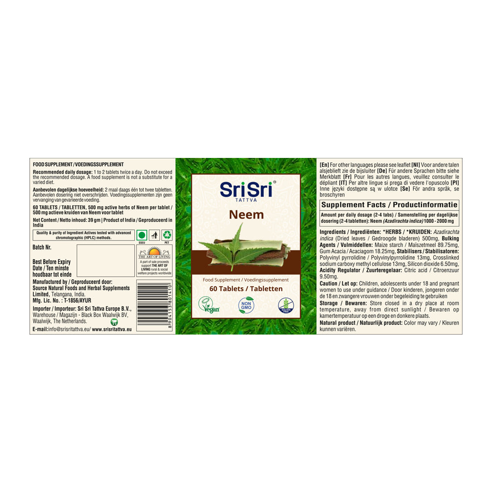 Neem Tablets | 60 Tablets