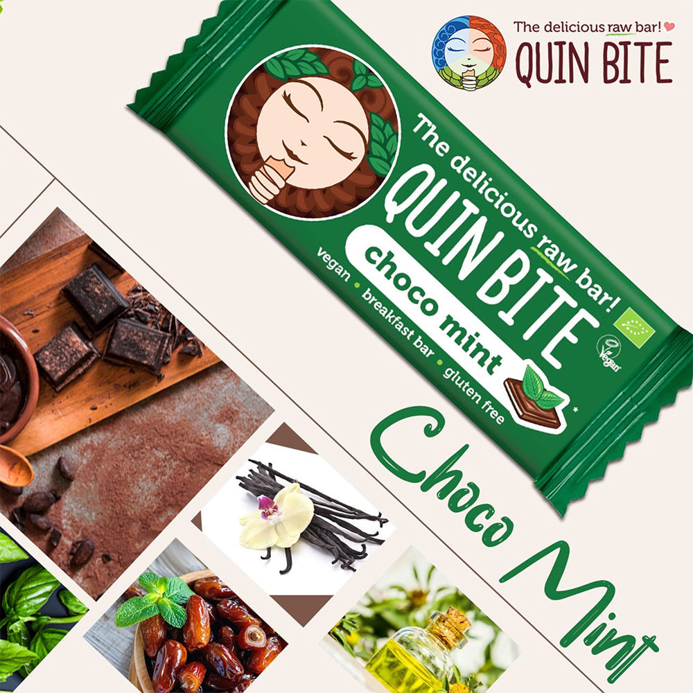 Quin Bite Bio Choco Mint | Sirove pločice