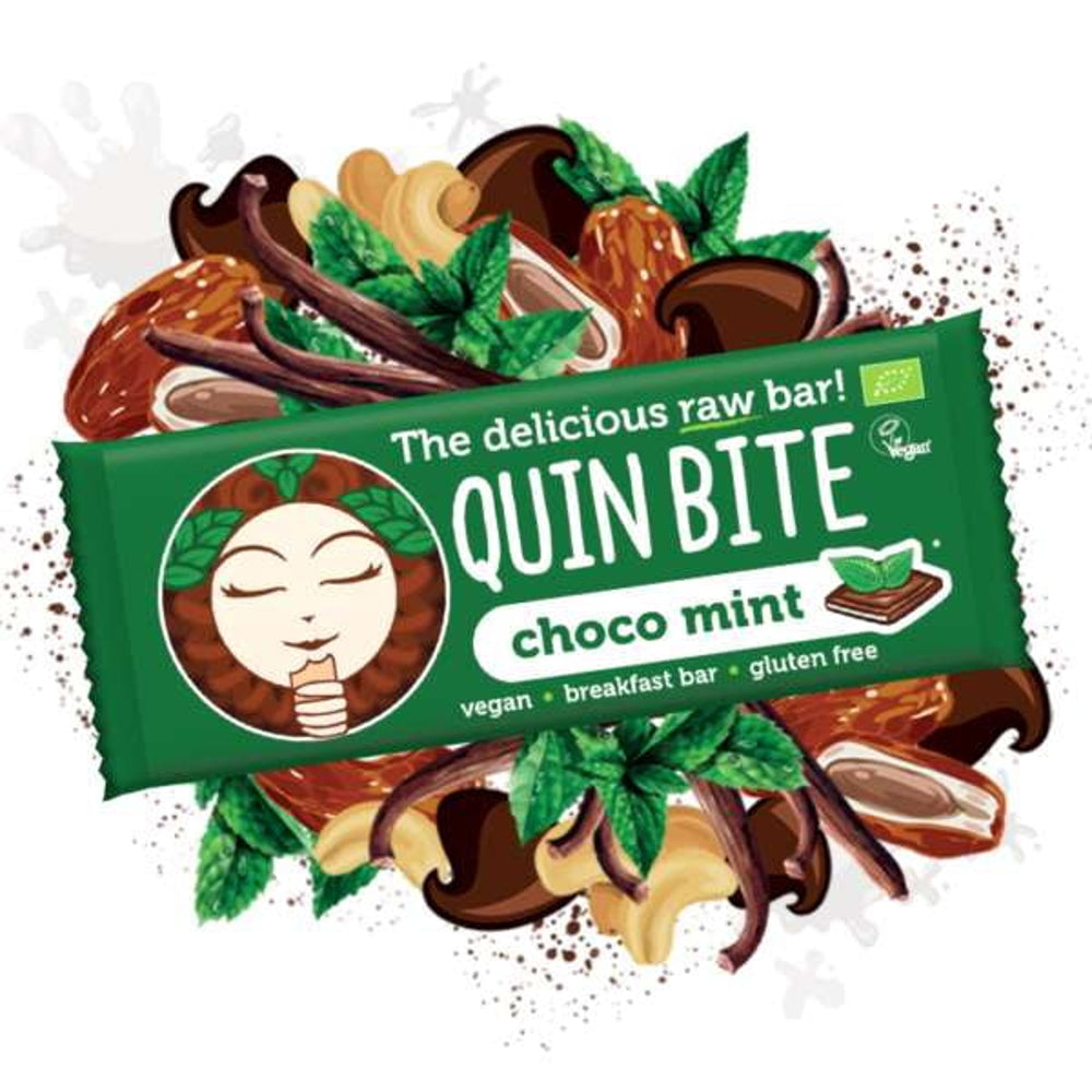 Quin Bite Bio Choco Mint | Sirove pločice