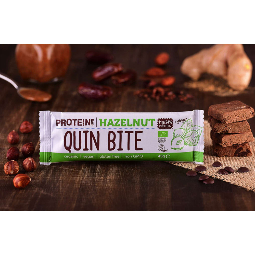 Quin Bite bioproteinska pločica - lješnjak